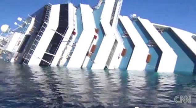 Costa Concordia - CNN - Via Youtube