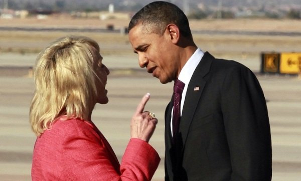 Gov. Jan Brewer and President Obama