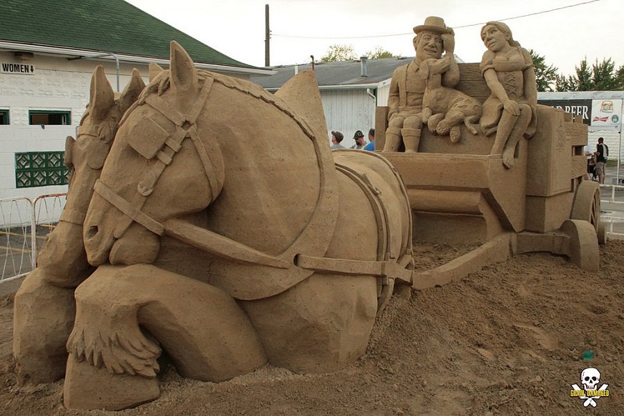 Sand sculpture by Carl Jara