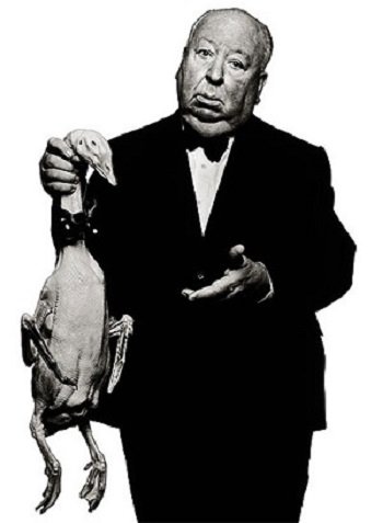 Albert Watson - Alfred Hitchcock with Goose 1973