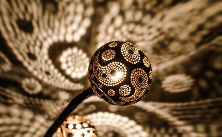 Light Art 'Nymphs Lamp' made of Coconut by Vainius Kubilius. A magical ...