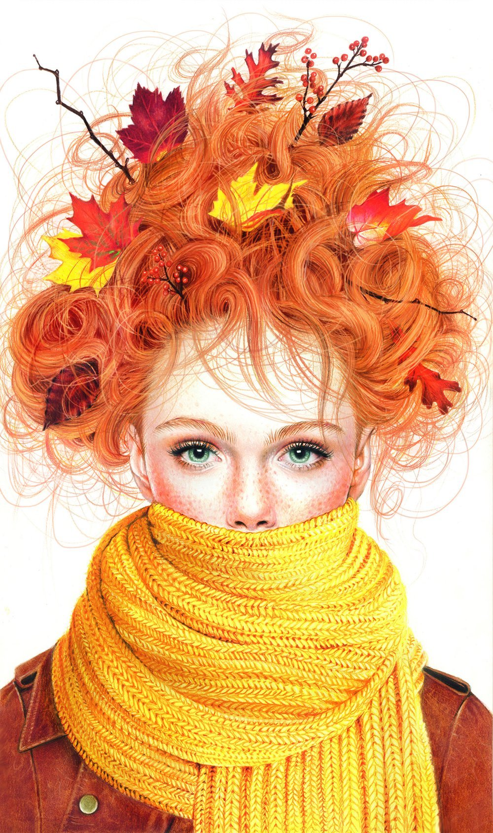 Morgan Davidson's Colored Pencil Drawings --- Portraits of Gorgeous