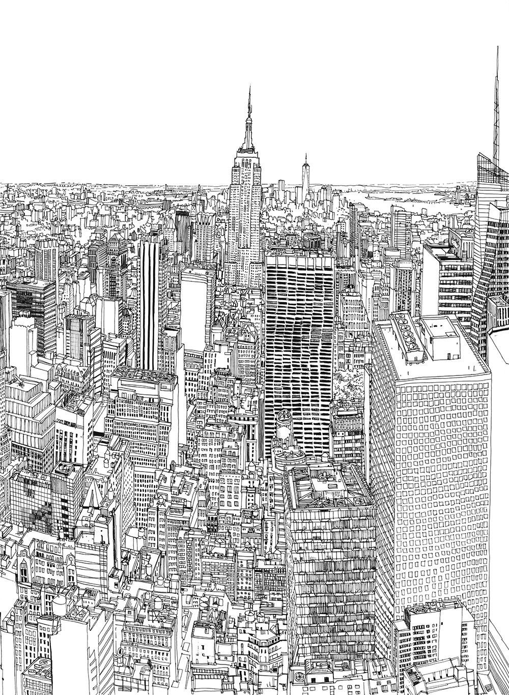 Patrick Vale's Colossus: Timelapse Drawing of New York City Skyline