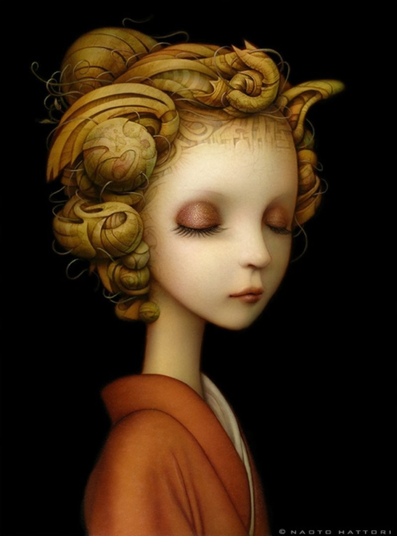 Naoto Hattori's painting series of gorgeous Cosmic Goddesses ...