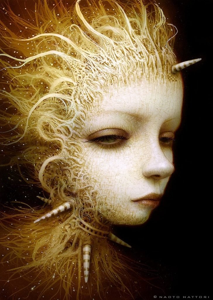 Naoto Hattori's painting series of gorgeous Cosmic Goddesses ...