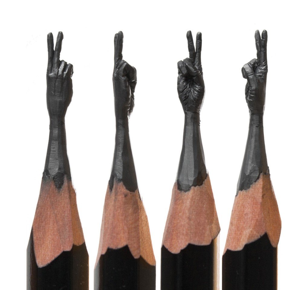 Pencil Lead Sculptures by Salavat Fidai beautifully carved with