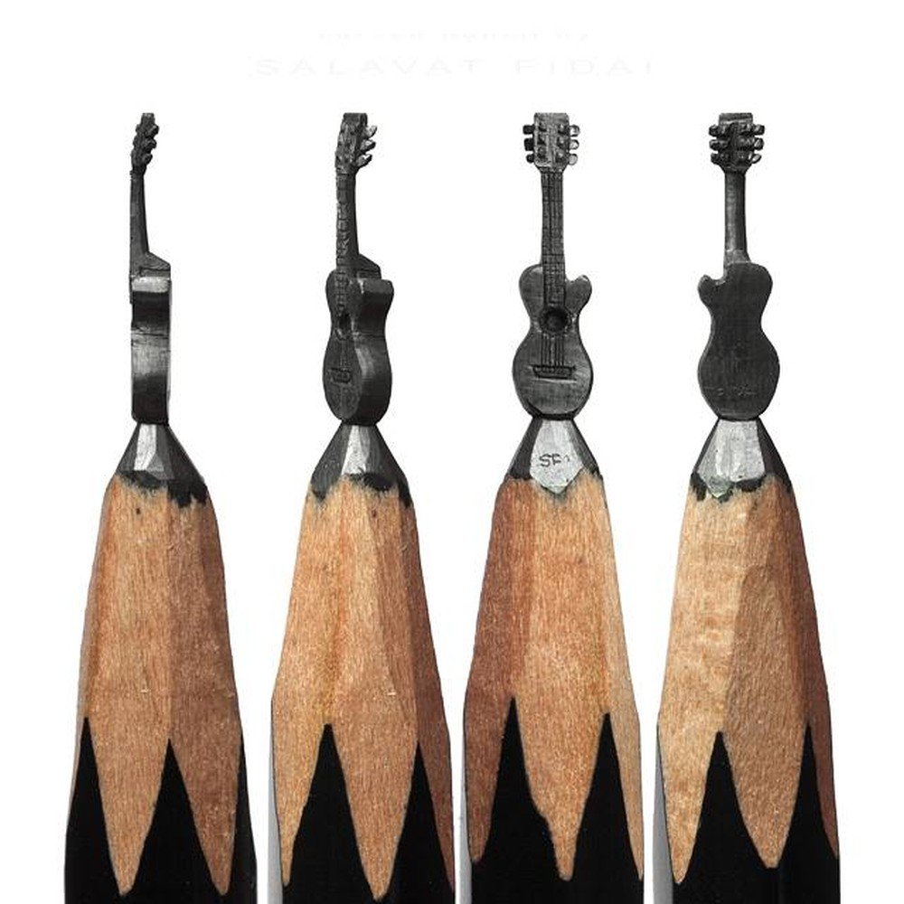 Pencil Lead Sculptures by Salavat Fidai beautifully carved with