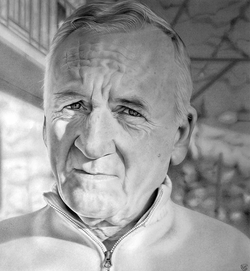 Pencil Drawing Portraits of Older People by Antonio Finelli