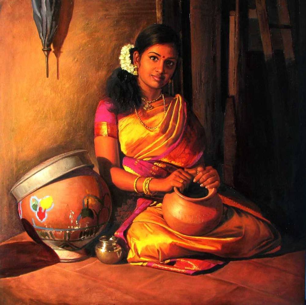 elayaraja oil painting