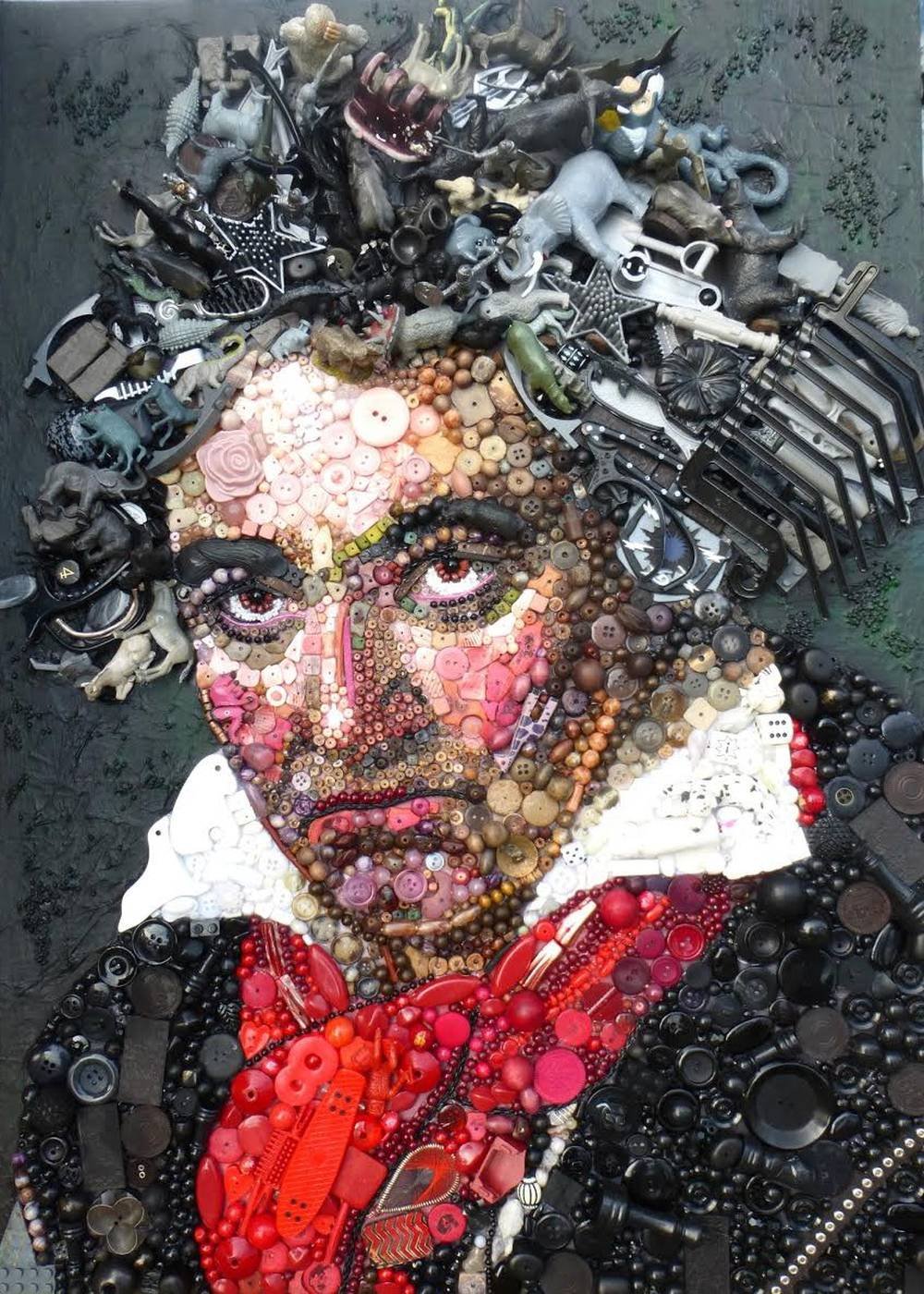 Incredible Portraits Made of Found Materials by Jane 