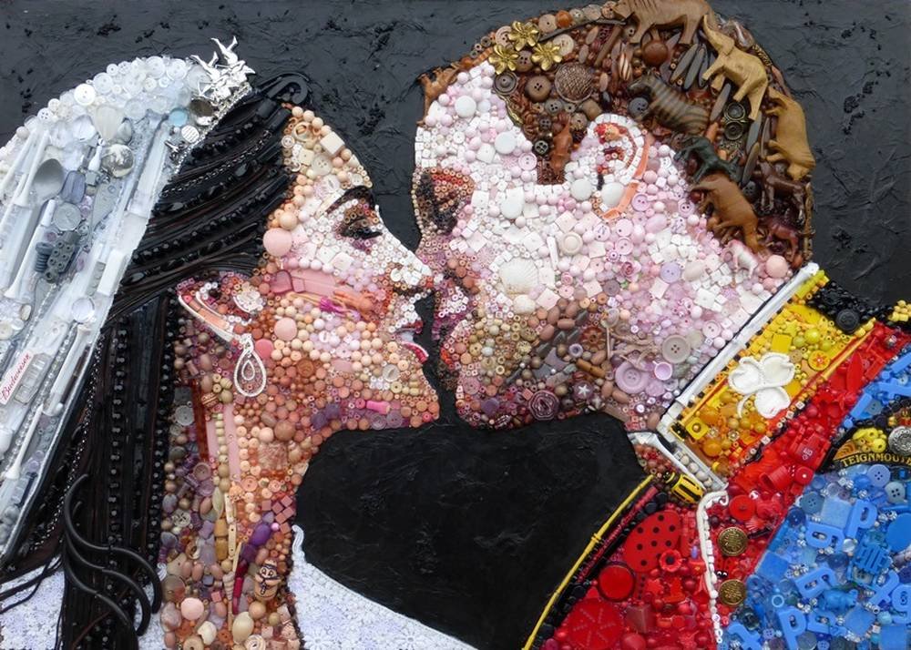 Jane Perkins Portrait - William-Kate-Kiss